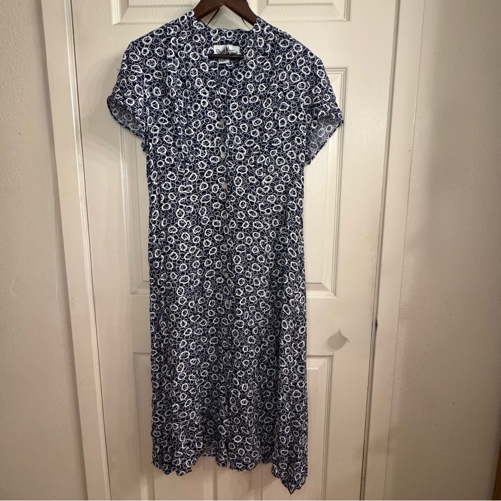 Sheri Martin Navy Floral Maxi Dress